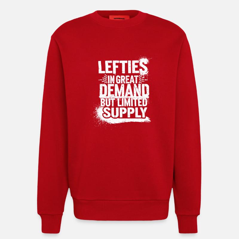Lefties sind einzigartig - Sweatshirt - made by SPREAD - Rot