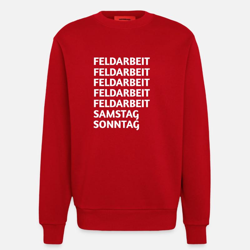 Feldarbeit - Sweatshirt - made by SPREAD  - Rot