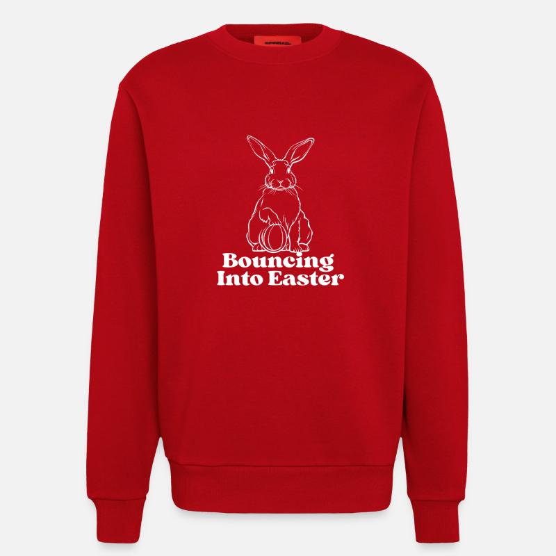 Bouncing into Easter - Sweatshirt - made by SPREAD  - red
