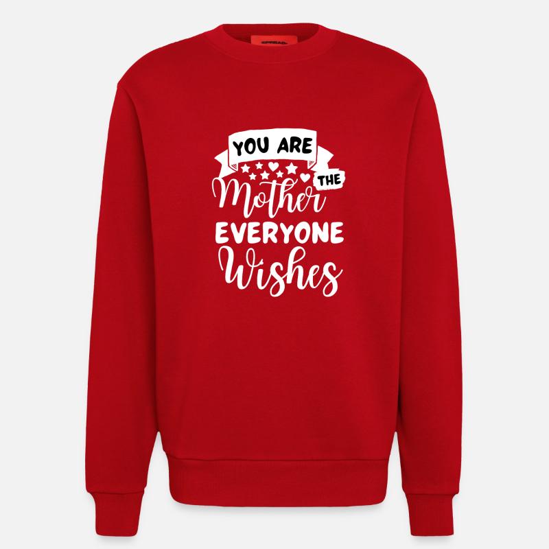 Beste Mama Spruch Mutter Sprüche - Sweatshirt - made by SPREAD  - Rot