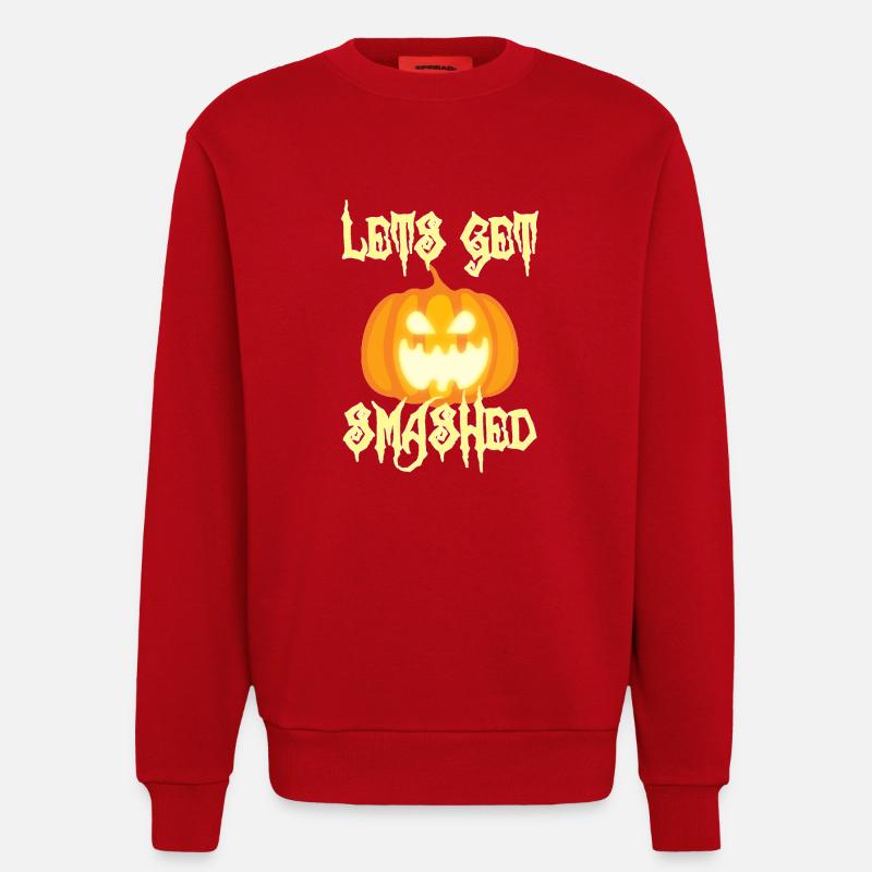 Halloween: Let´s Get Smashed - Sweatshirt - made by SPREAD  - Rot