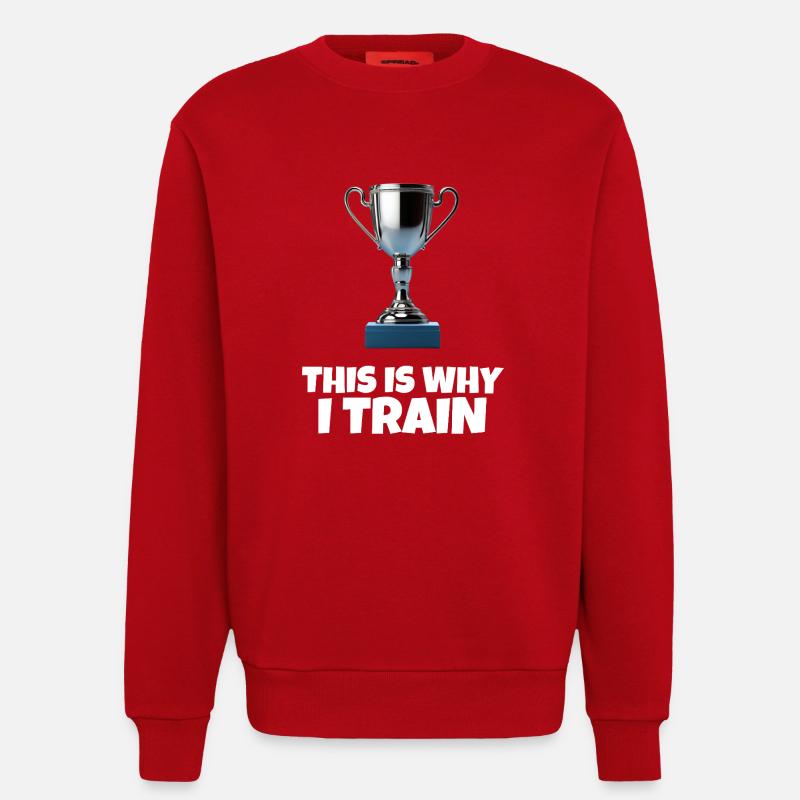 This Is Why I Train - Sweatshirt - made by SPREAD - red