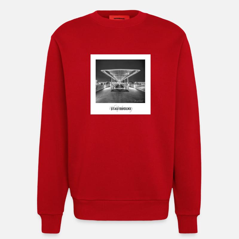 Stadtbrücke Wolfsburg - Sweatshirt - made by SPREAD  - Rot
