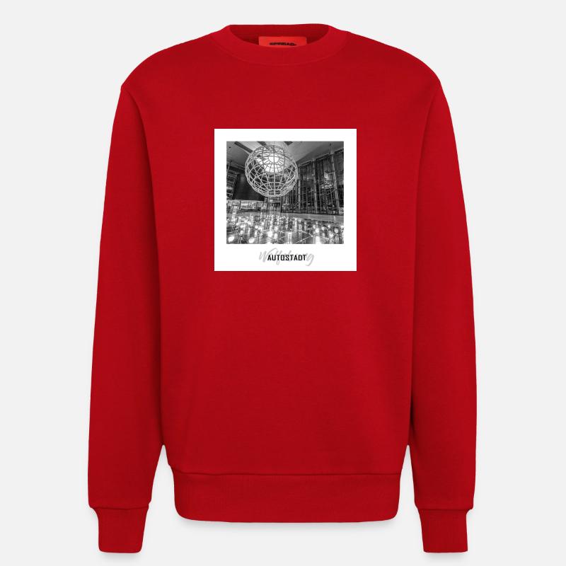 Piazza Wolfsburg - Sweatshirt - made by SPREAD  - Rot