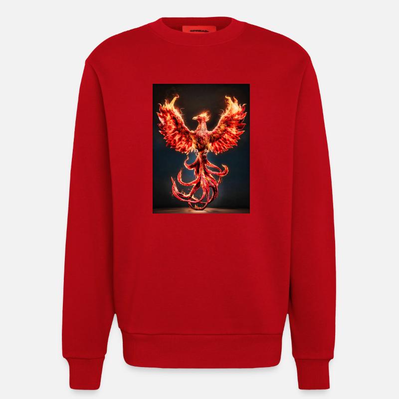 Explosion de Phoenix Firecrest - Sweat bio décontracté fabriqué en UE - rouge