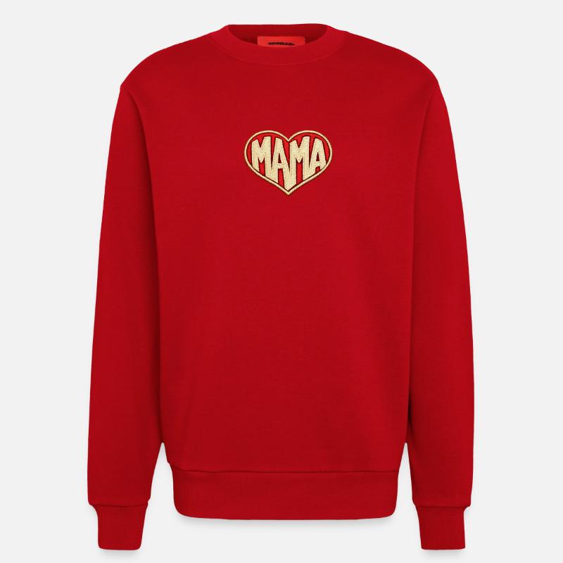 Mama Herz - Sweatshirt - made by SPREAD - Rot