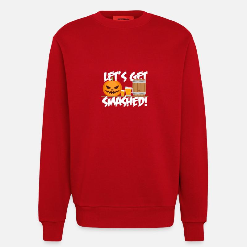 Pumpkin - Let's get smashed! - Sweatshirt - made by SPREAD - Rot