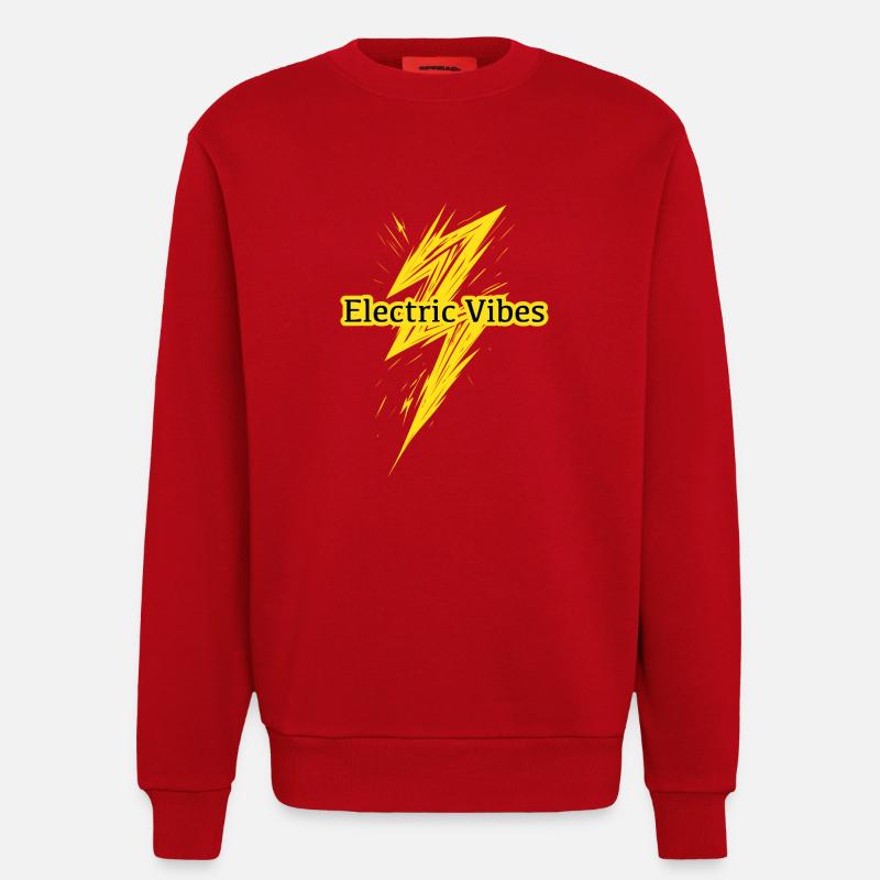 Electric Vibes: Element Blitz-Design - Sweatshirt - made by SPREAD  - Rot
