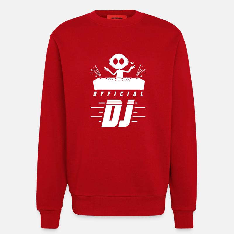 Dj Turntables - Sweatshirt - made by SPREAD  - red