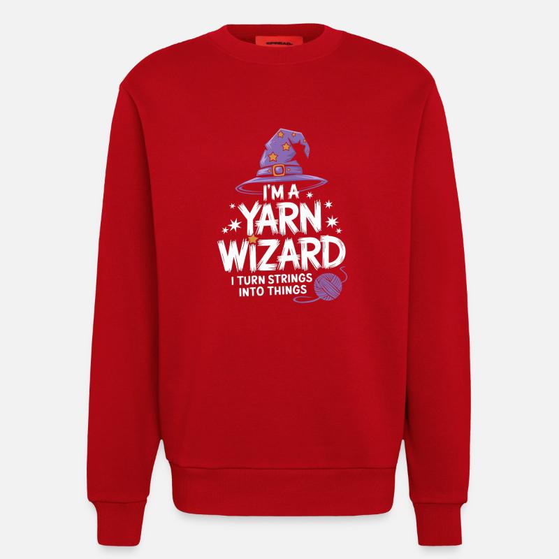 Unleash creativity with wool - Sweatshirt - made by SPREAD - red