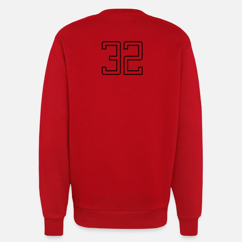Nummer 32 (Universitätsstil) - Sweatshirt - made by SPREAD  - Rot