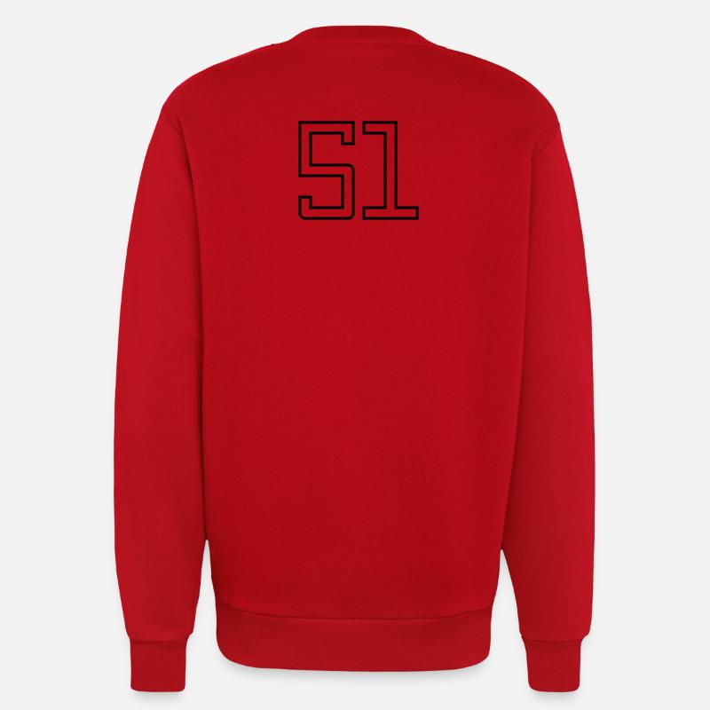 Nummer 51 (Universitätsstil) - Sweatshirt - made by SPREAD  - Rot