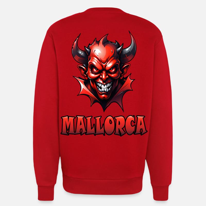 Mallorca mit Red Devil - Sweatshirt - made by SPREAD  - Rot