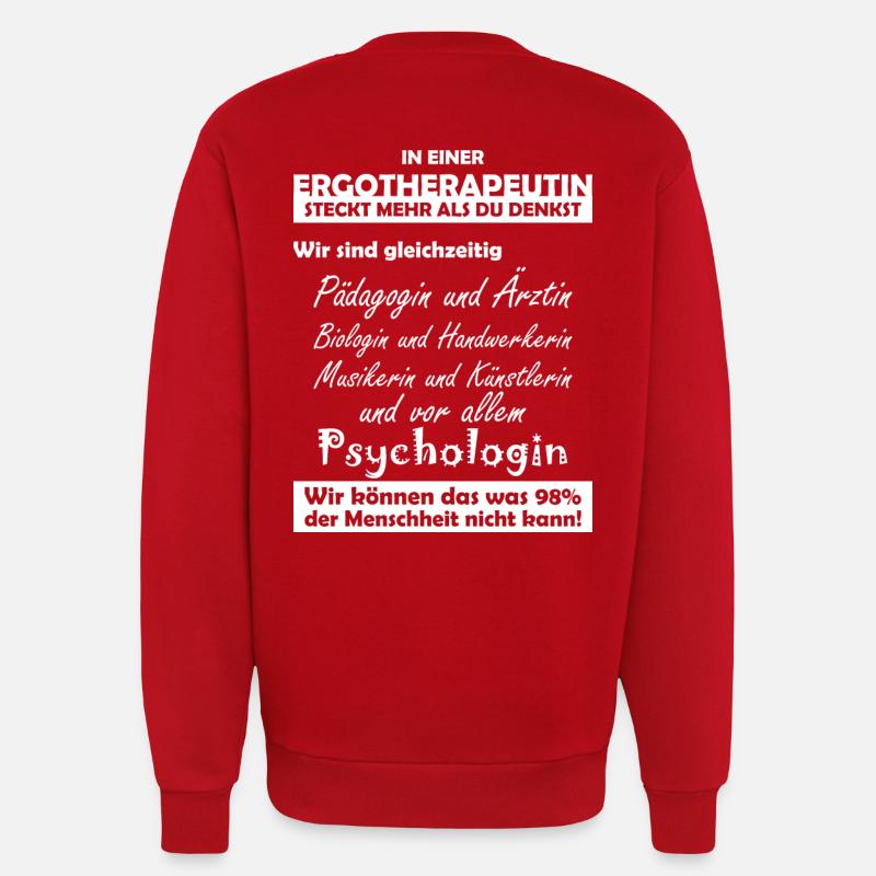Ergotherapeutin - Sweatshirt - made by SPREAD  - Rot