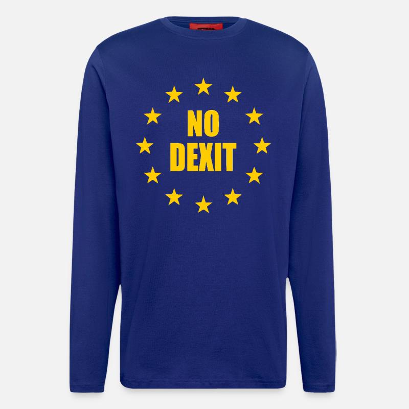 No dexit - Langarmshirt - made by SPREAD  - Iconic Blue