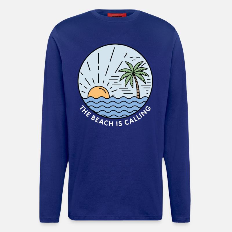 The Beach is Calling - Longsleeve - made by SPREAD  - Iconic Blue