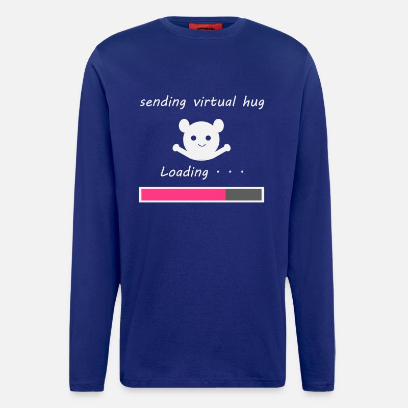 sending virtual hug - Longsleeve - made by SPREAD  - Iconic Blue