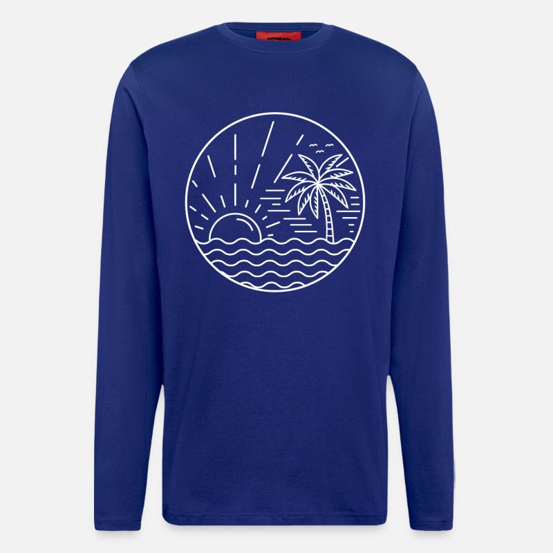 Sunset Circle - Longsleeve - made by SPREAD  - Iconic Blue