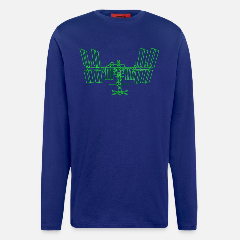 Raumstation ISS - Langarmshirt - made by SPREAD - Iconic Blue