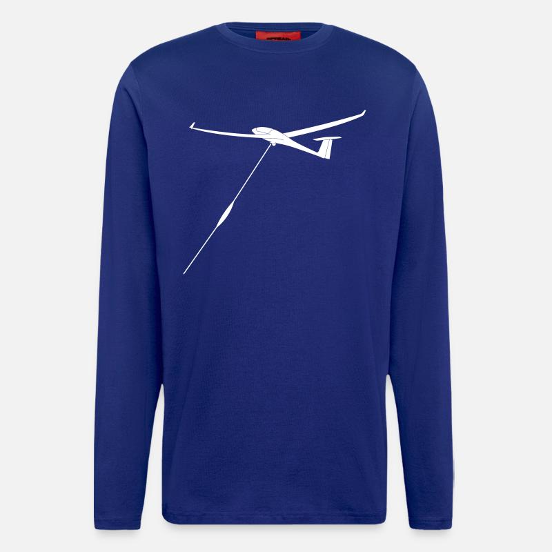 Windenstart Segelflieger - Langarmshirt - made by SPREAD  - Iconic Blue