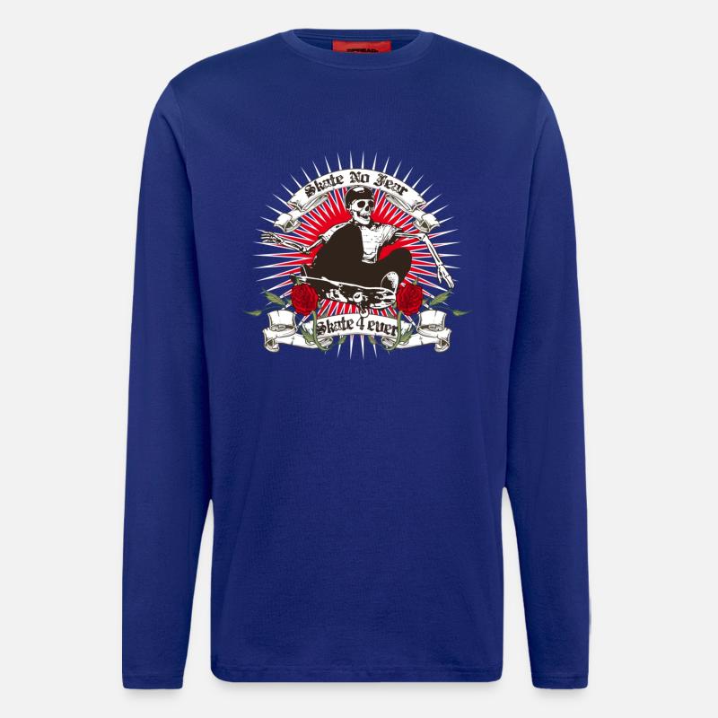 Skate keine Angst - Langarmshirt - made by SPREAD  - Iconic Blue