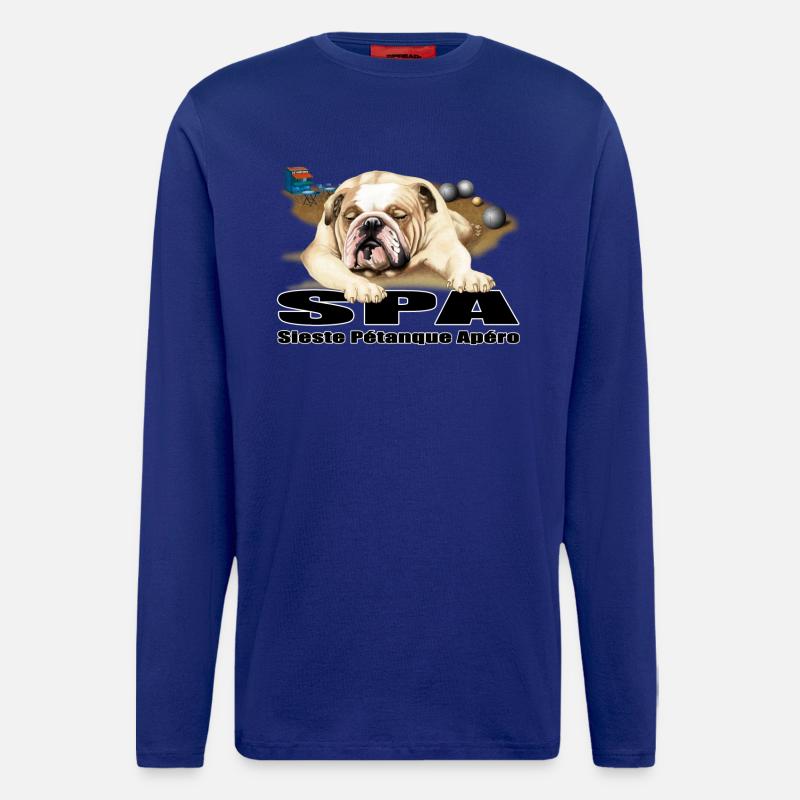 SPA Snooze Aperitif Schalen - Langarmshirt - made by SPREAD  - Iconic Blue