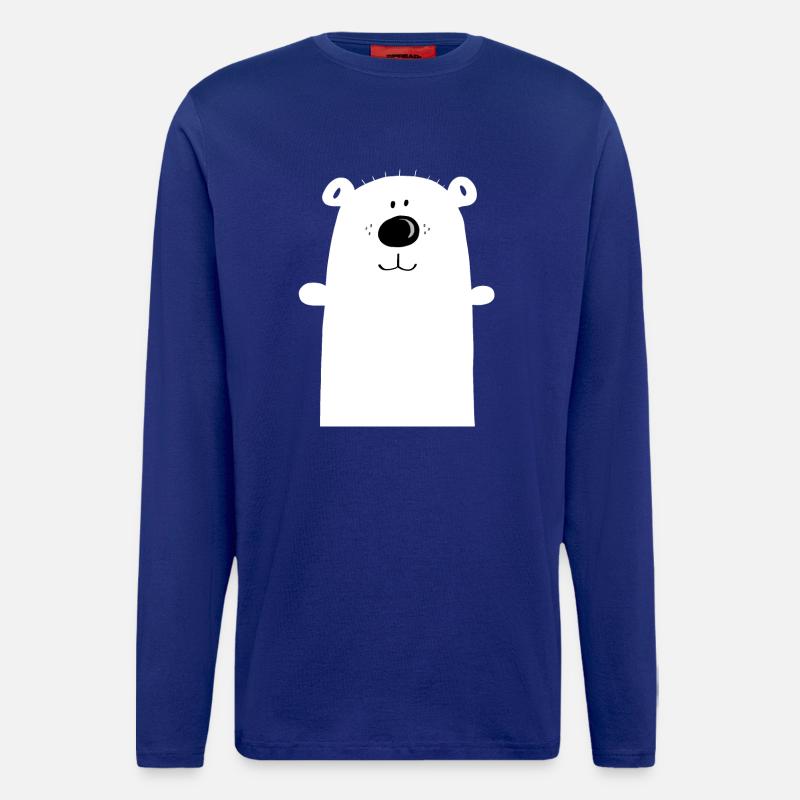 Knuddeliger Eisbär - Polarbär - Bär - Kinder - Langarmshirt - made by SPREAD - Iconic Blue