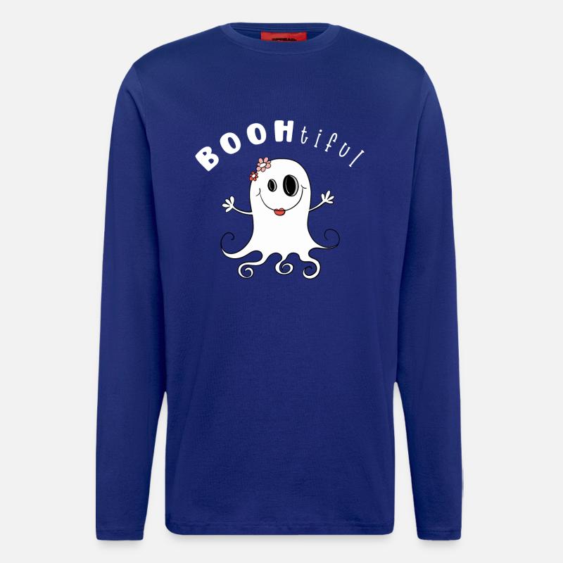 BOOHtiful Gespenst Mädchen I Halloween - Langarmshirt - made by SPREAD  - Iconic Blue