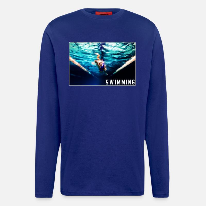 Swimming - Langarmshirt - made by SPREAD  - Iconic Blue