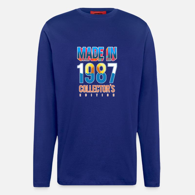 1987 - Langarmshirt - made by SPREAD  - Iconic Blue