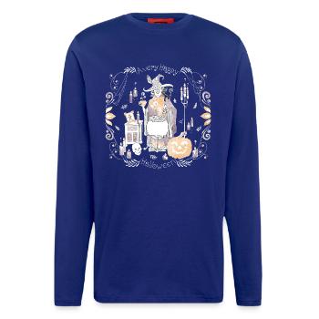Gemütliches Halloween 2 - Langarmshirt - made by SPREAD  - Iconic Blue - Vorne