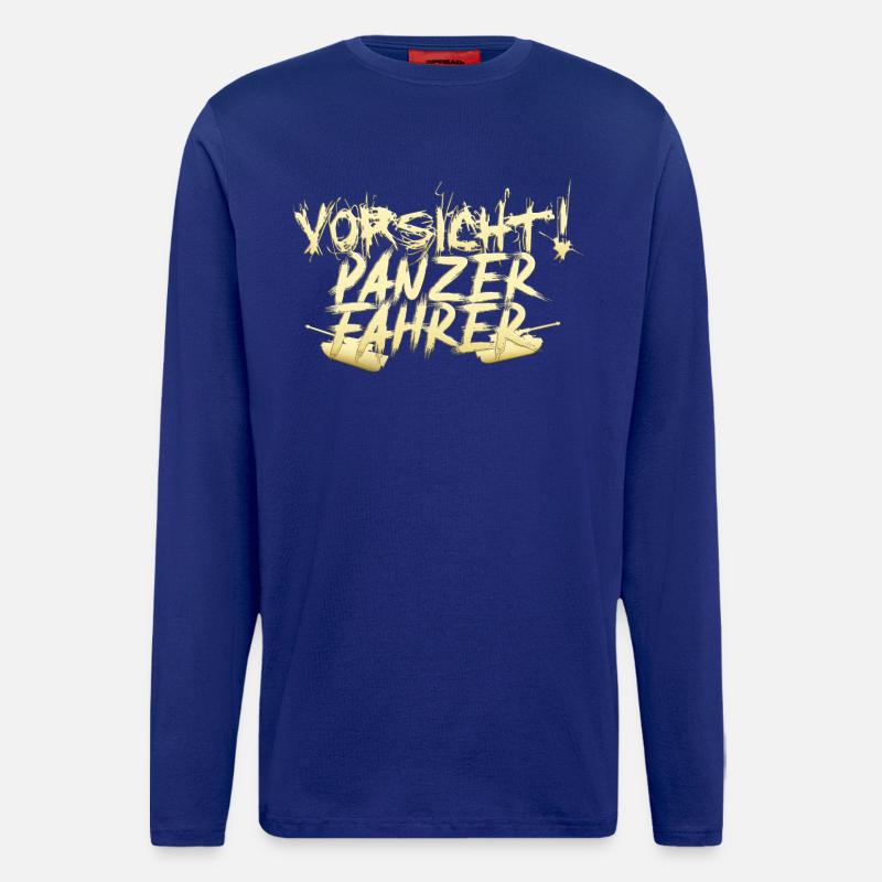 Panzer Fahrer - Langarmshirt - made by SPREAD  - Iconic Blue