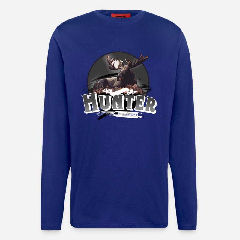 Hunter Jäger Jagen - Langarmshirt - made by SPREAD  - Iconic Blue