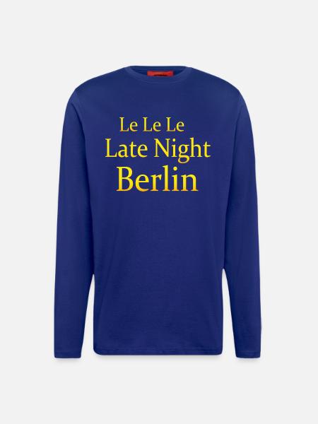 Le Le Le Late Night Berlin - Longsleeve - made by SPREAD  - Iconic Blue