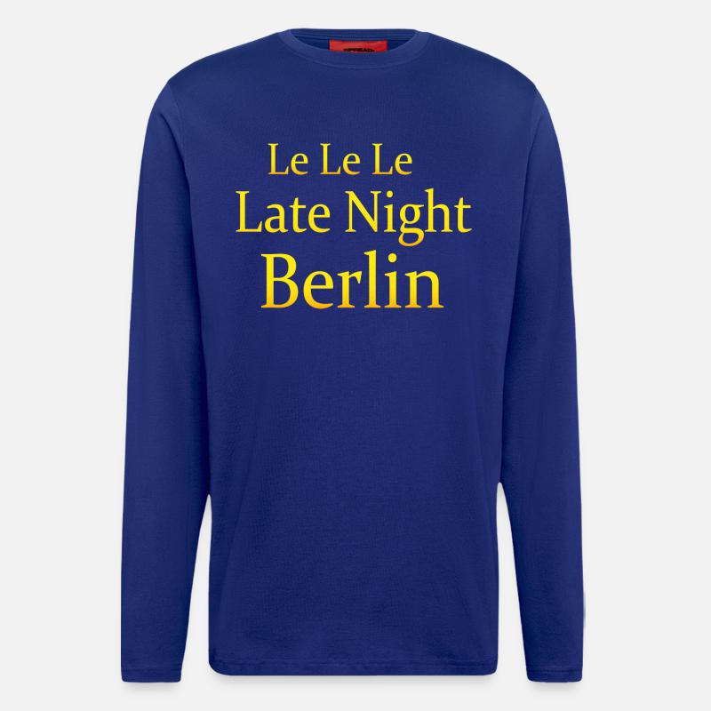 Le Le Le Late Night Berlin - Langarmshirt - made by SPREAD  - Iconic Blue
