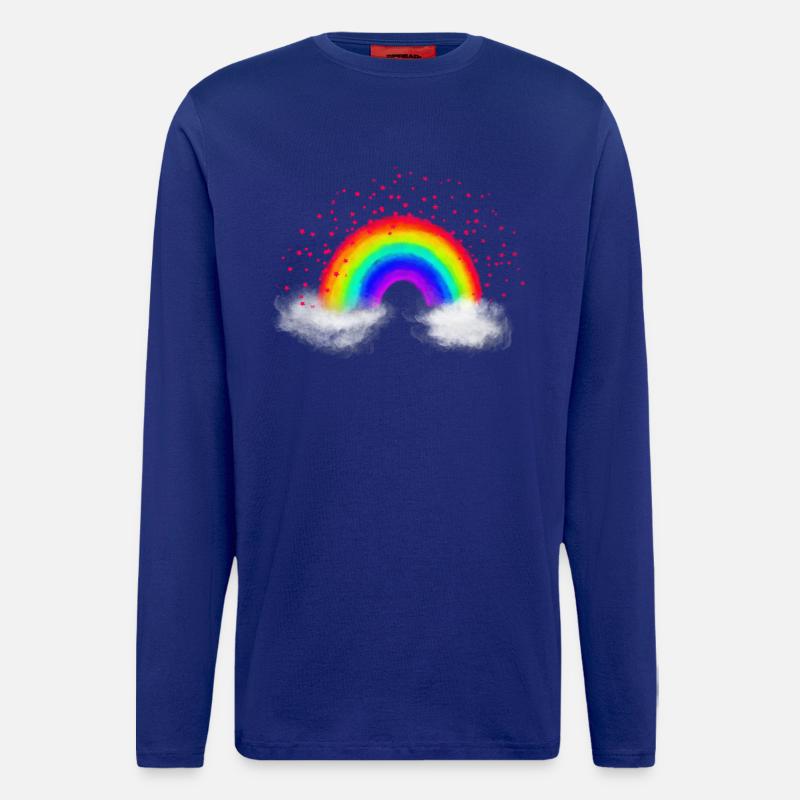 Rainbow clouds - Longsleeve - made by SPREAD  - Iconic Blue