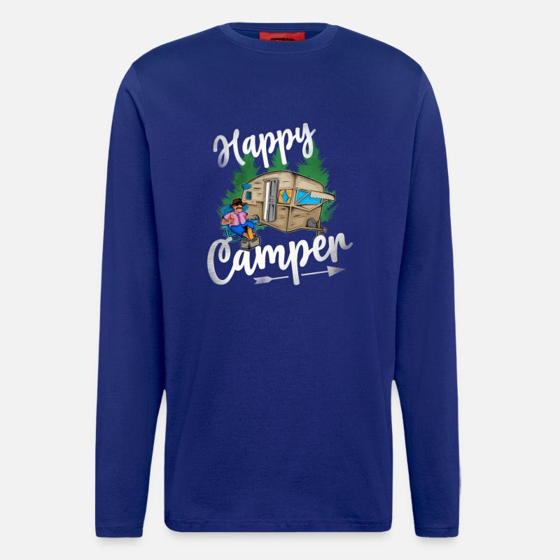 Happy Camper - Langarmshirt - made by SPREAD  - Iconic Blue