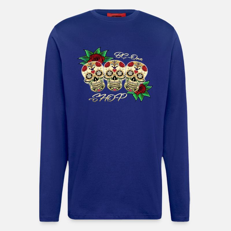 Skulls - Longsleeve - made by SPREAD - Iconic Blue