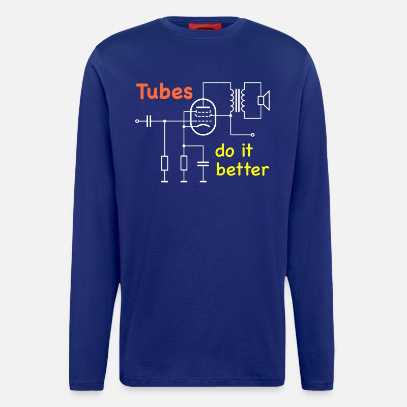Vacuum Tubes do it better - Langarmshirt - made by SPREAD - Iconic Blue