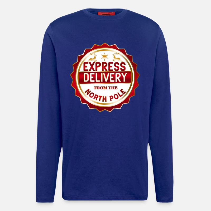 North Pole Express Delivery - Longsleeve - made by SPREAD  - Iconic Blue