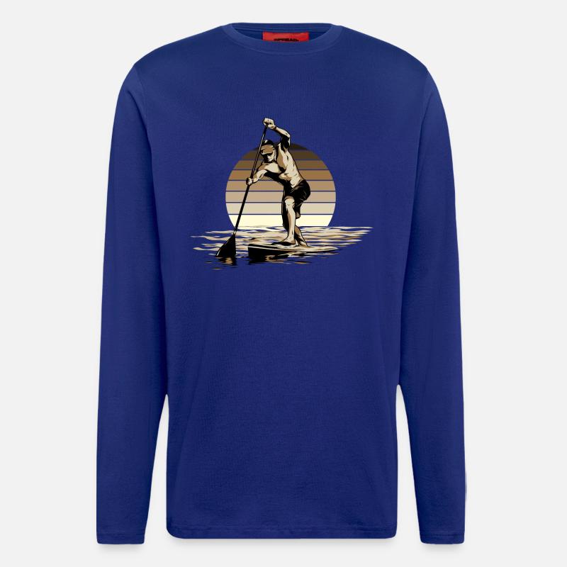 Standup Paddleboarding - SUP - Langarmshirt - made by SPREAD  - Iconic Blue