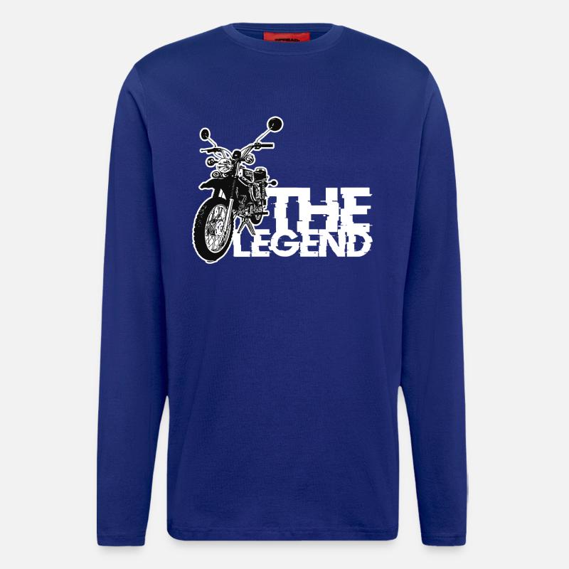 Simson - S51 - Enduro - The Legend - Langarmshirt - made by SPREAD - Iconic Blue