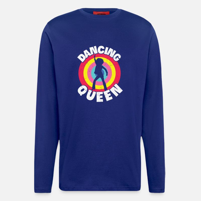 Dancing Queen Roller Disco Outfit 70er - Langarmshirt - made by SPREAD  - Iconic Blue