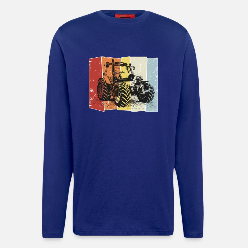 Traktor Deutz retro - Langarmshirt - made by SPREAD - Iconic Blue