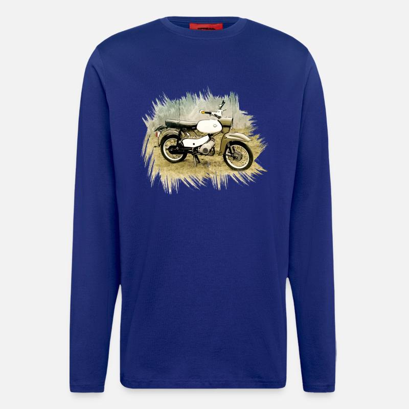 Simson SR 4/4 Habicht - Langarmshirt - made by SPREAD  - Iconic Blue