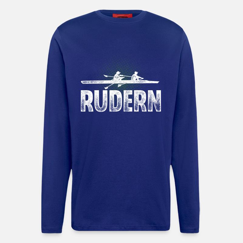 Rudern Ruderer Ruderboot - Langarmshirt - made by SPREAD  - Iconic Blue
