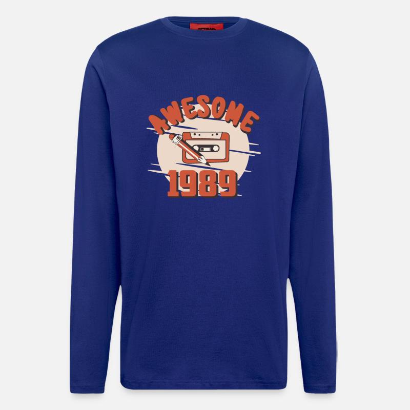 Cool 1989 Retro Tabe - Longsleeve - made by SPREAD - Iconic Blue