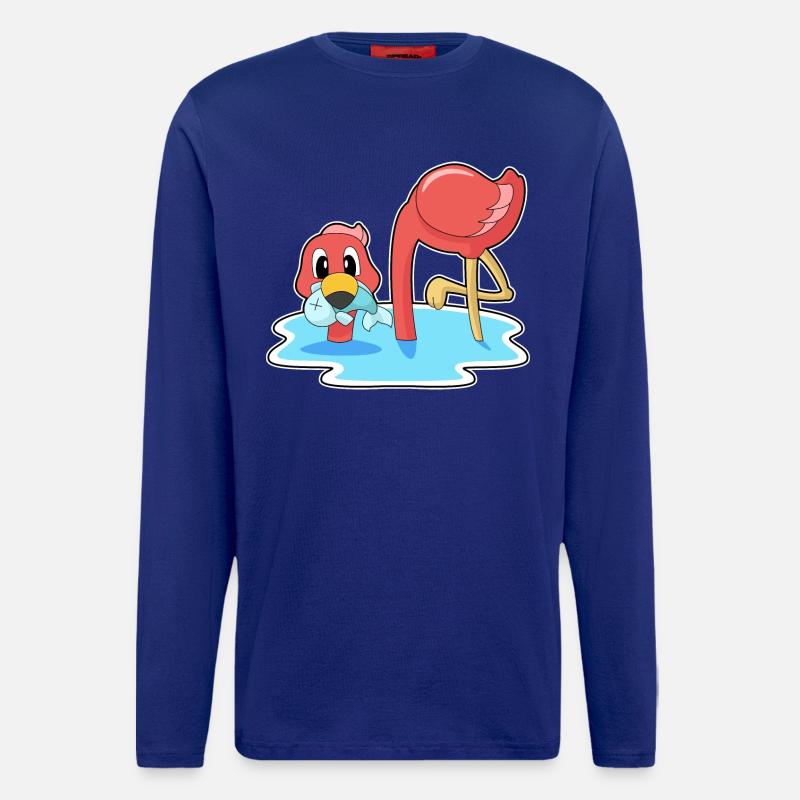 Flamingo Fish - Longsleeve - made by SPREAD - Iconic Blue