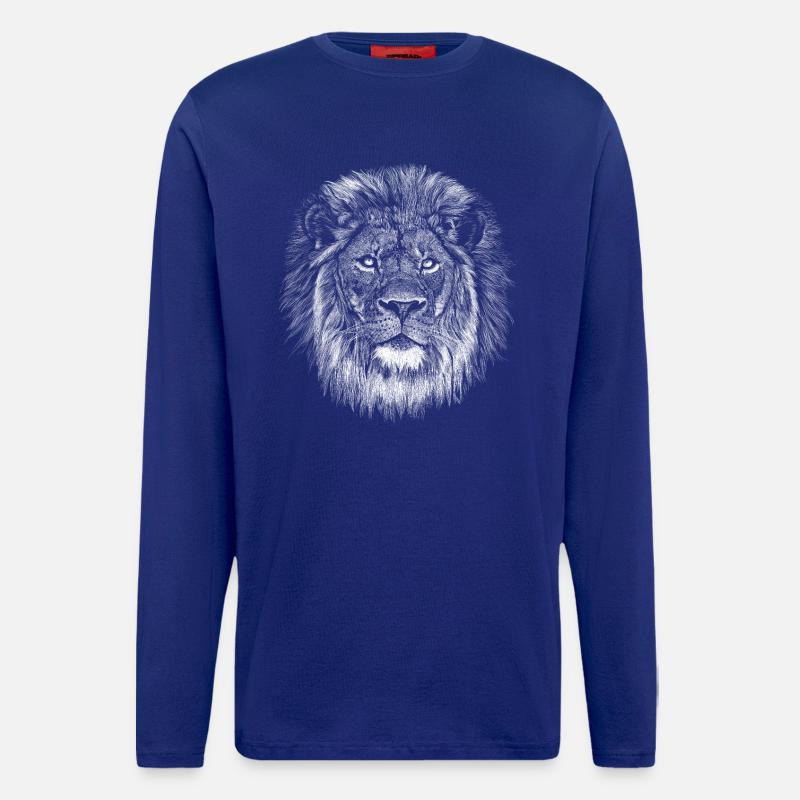 Löwe - Langarmshirt - made by SPREAD  - Iconic Blue