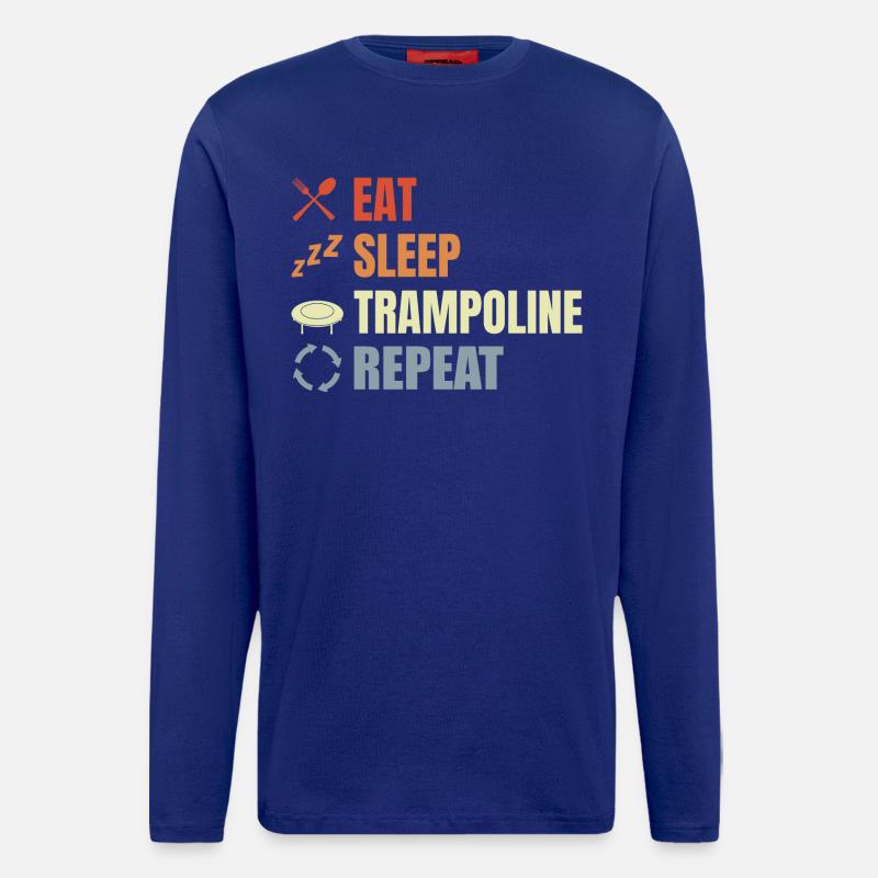 Trampolinspringen Routine - Langarmshirt - made by SPREAD  - Iconic Blue